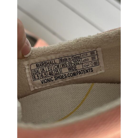 Vionic Beach Marshall Women’s Slip On Sneaker - Size 8.5 - Orange Coral - Picture 8 of 8